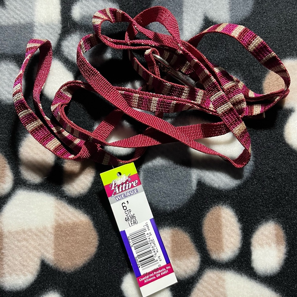 Pink/Burgundy Pet Leash